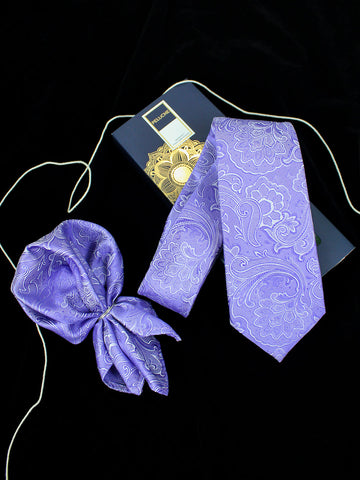 Neck Tie and Pocket Square Set for Men