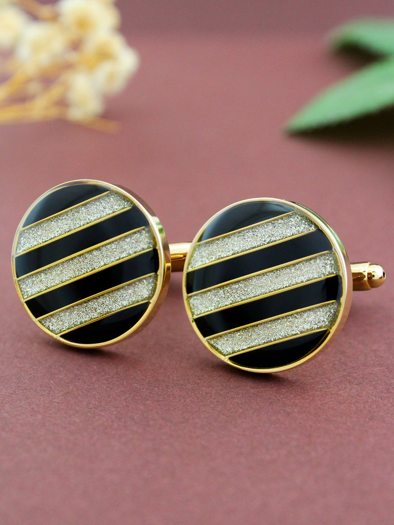 Peluche Bigger the Better Gold Cufflinks - Main Image