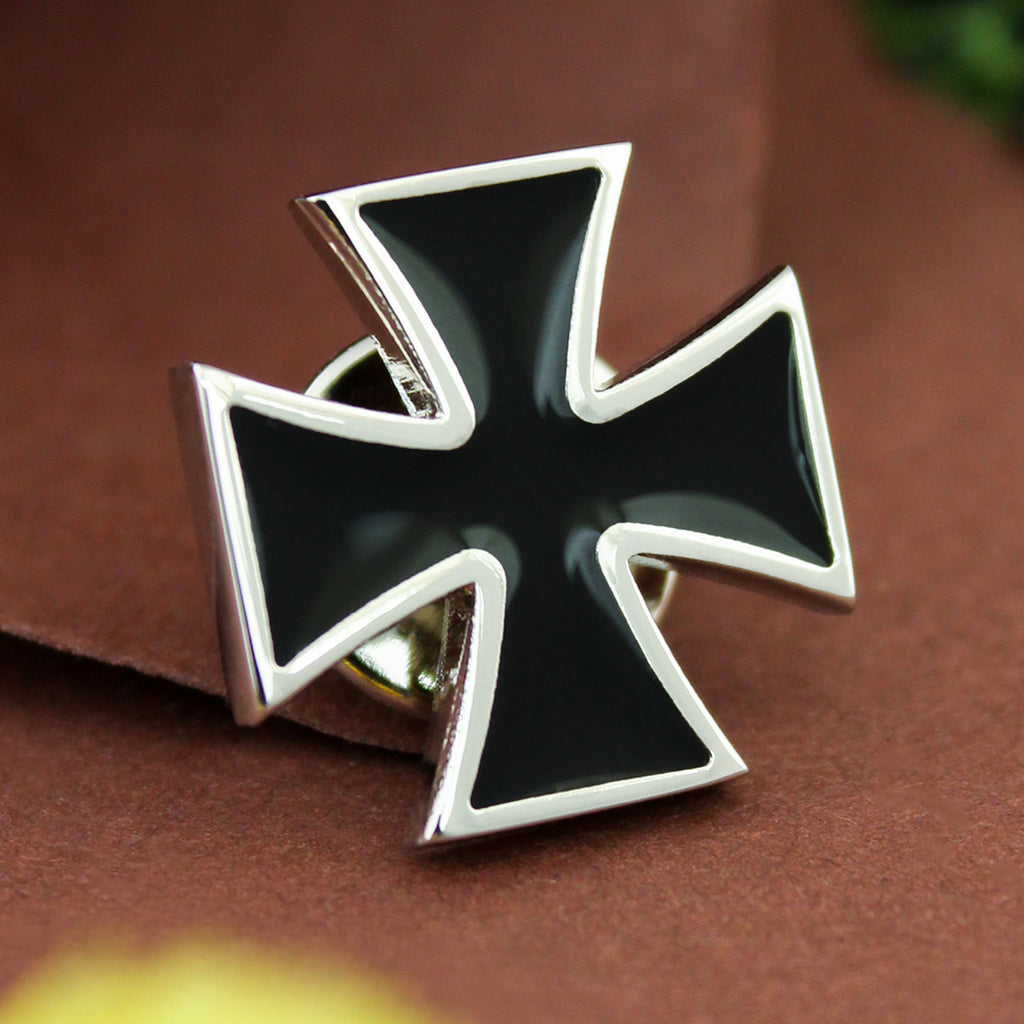 Buy Faith Black, Silver Brooch Lapel Pin Online |Buy Lapel Pin