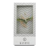 Kavove Skyborne Swan Cloud Green Colour Brooch