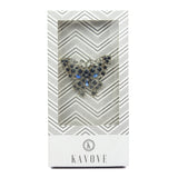 Kavove Sapphire Wings Blue Colour Brooch