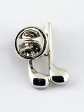 Peluche The Musical Note Cufflink and lapel Pin Set