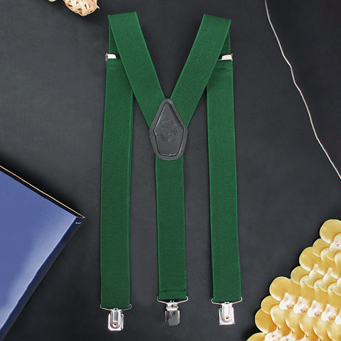 Peluche Nouveau Solid Green Suspender