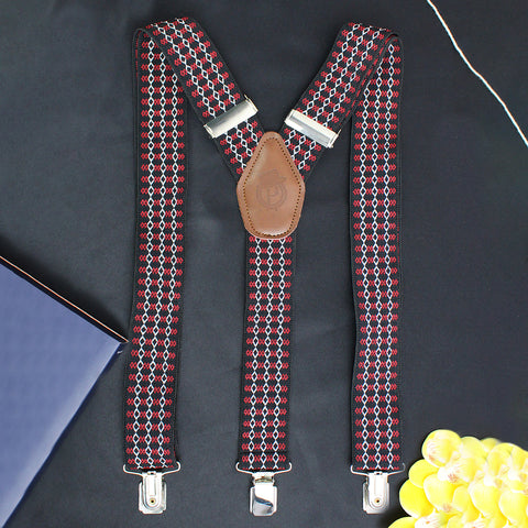 Peluche Printed Suspender For Men