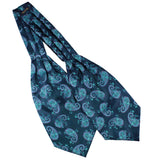 Peluche Paisley Dazzle Blue Cravat