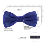 Peluche Essential  Blue Coloured Cotton Bow Tie For Men