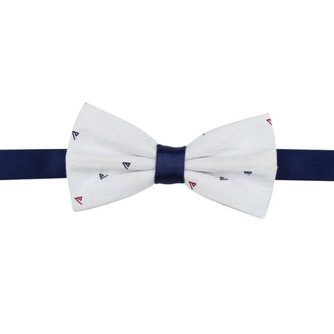 Peluche The Little Abstract White Bow Tie For Men