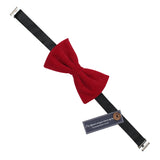 Peluche Solid Essentials Red Velvet Bow Tie