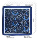 Peluche Alluring Floral Abstract Pocket Square For Men