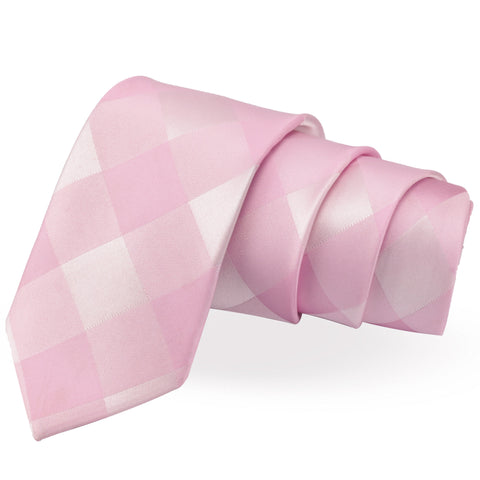 Dapper Pink Colored Microfiber Necktie for Men | Genuine Branded Product from Peluche.in