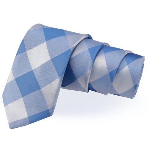 Dapper Blue Colored Microfiber Necktie for Men | Genuine Branded Product from Peluche.in