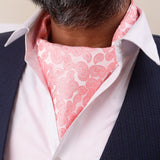 Peluche Dapper Drape Pink Cravat for Men