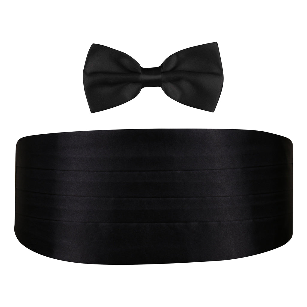 Buy Debonair Black Cummerbund And Bow Tie Set Online Buy Cummerbund & Bow Tie Set Online