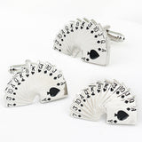 Game of Cards - Cufflink and Lapel Pin Set - Peluche.in