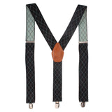 Peluche Stately Black Suspender for Men