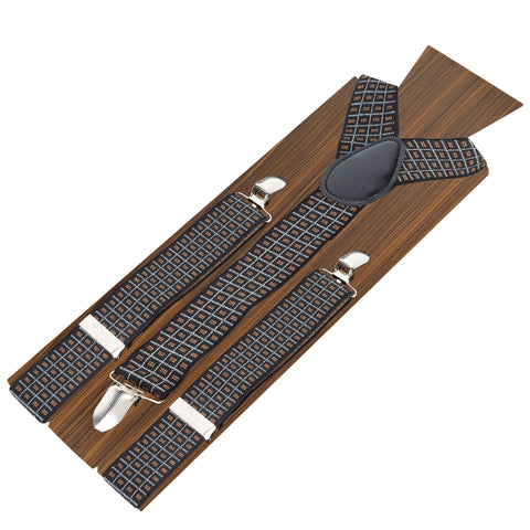 Checks & Checks Black Coloured 3.5cm strap width suspender for men | Genuine Branded Product Elastic
