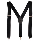 Peluche Plaid Black Suspender for Men