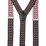 Peluche Abstract Azure Black Suspender for Men