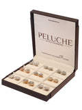 Peluche Brown Wooden Finish Cufflink Storage Box