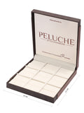 Peluche Brown Wooden Finish Cufflink Storage Box