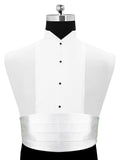 Peluche Royal White Cummerbund For Men