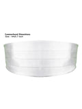Peluche Royal White Cummerbund For Men