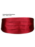 Peluche Maroon Affair Cummerbund For Men