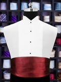 Peluche Burgundy Onyx Cummerbund For Men