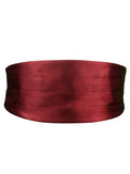 Peluche Burgundy Onyx Cummerbund For Men