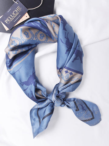 Peluche Regal Ride Blue colored Neckerchief for Men