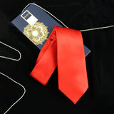 Peluche Classy Crimson Microfiber Necktie for Men