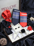 Peluche Solid Black & Red 10 Pcs Premium Gift Box