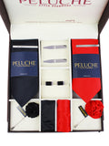Peluche Solid Black & Red 10 Pcs Premium Gift Box
