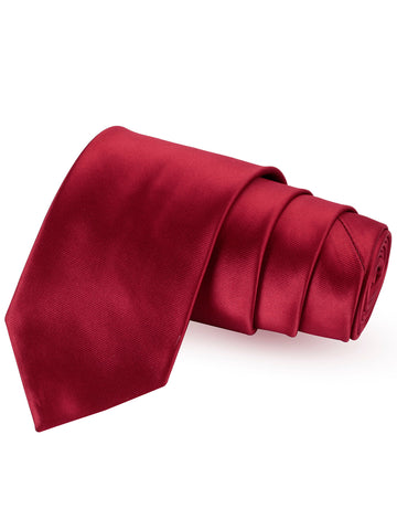 Peluche Classy Maroon Colored Microfiber Necktie for Men