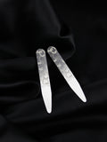 Peluche Sharp Secure Silver Metal Collar Stays