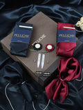 Peluche Solid Black & Red 10 Pcs Premium Gift Box
