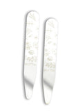 Peluche Elegant Hold Silver Metal Collar Stays