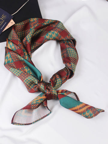 Peluche Monarch Drape Green colored Neckerchief for Men