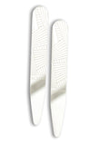 Peluche Crisp Clip Silver Metal Collar Stays