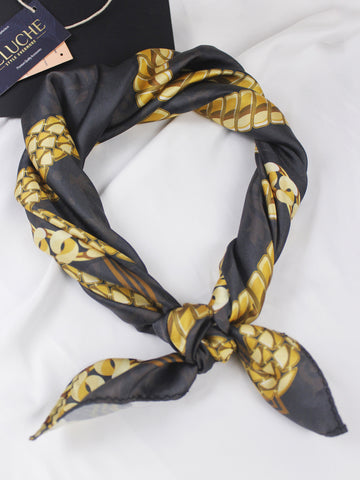 Peluche The Regent Black colored Neckerchief for Men