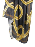 Peluche The Regent Black colored Neckerchief for Men