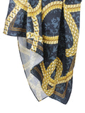 Peluche The Regent Dark Grey colored Neckerchief for Men
