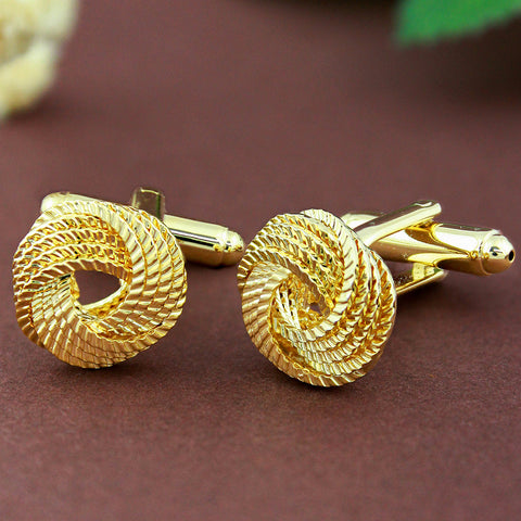Golden Golden Cufflinks for Men | Genuine Branded Product from Peluche.in
