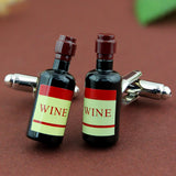 Old Wine Bottle Black Cufflinks for Men | Genuine Branded Product from Peluche.in