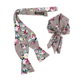 Open Bow Tie and Pocket Square Set for Men