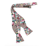 Open Bow Tie and Pocket Square Set for Men