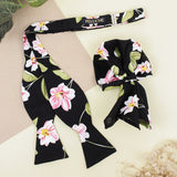 Open Bow Tie and Pocket Square Set for Men