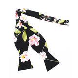 Open Bow Tie and Pocket Square Set for Men