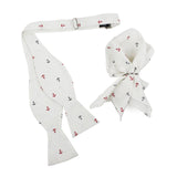 Open Bow Tie and Pocket Square Set for Men