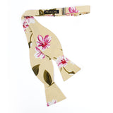 Open Bow Tie and Pocket Square Set for Men